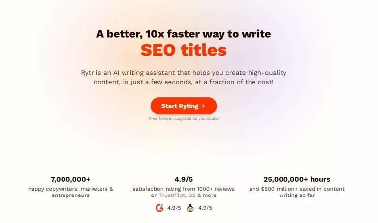 Rytr - AI text generator - Cheap and favorite AI content writer tool